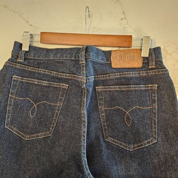 Lauren Jeans Co. Premium Blue Jeans Straight Leg, Size 6 - Picture 4 of 11